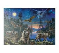 MyPuzzle Loups De Nuit & Hiboux - Premium 200 Pièces Puzzle - Collection spéciale MyPuzzle de Puzzle Galaxy