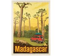 MyPuzzle Madagascar : Le Huitième Continent, Affiche Vintage - Premium 1000 Pièces Puzzle - Collection spéciale MyPuzzle de Anderson Design Group
