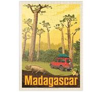 MyPuzzle Madagascar : Le Huitième Continent, Affiche Vintage - Premium 500 Pièces Puzzle - Collection spéciale MyPuzzle de Anderson Design Group