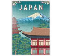 MyPuzzle Maison Traditionnelle, Japon, Style Art Déco Affiche Vintage, Illustration - Premium 1000 Pièces Puzzle - Collection spéciale MyPuzzle de Puzzle Galaxy