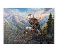 MyPuzzle Majestic Bald Eagle Nest Mountain Wilderness - Premium 500 Pièces Puzzle - Collection spéciale MyPuzzle de Puzzle Galaxy