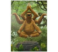 MyPuzzle Méditation Zen Sloth - Vincent HIE - Premium 1000 Pièces Puzzle - Collection spéciale MyPuzzle de Tate & Co Puzzles