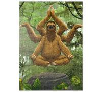 MyPuzzle Méditation Zen Sloth - Vincent HIE - Premium 500 Pièces Puzzle - Collection spéciale MyPuzzle de Tate & Co Puzzles