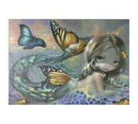 MyPuzzle Mermaid Sea Monarch - Jasmine Becket-Griffith - Premium 500 Pièces Puzzle - Collection spéciale MyPuzzle de Tate & Co Puzzles