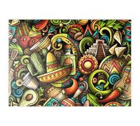 MyPuzzle Mexique Doodles - Premium 500 Pièces Puzzle - Collection spéciale MyPuzzle de Puzzle Galaxy