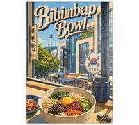 MyPuzzle N Seoul Tower - Bol De Bibimbap Coréen - Premium 100 Pièces Puzzle - Collection spéciale MyPuzzle de Havana Puzzle Company