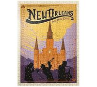 MyPuzzle New Orleans : The Big Easy, Vintage Poster - Puzzle Premium de 500 pièces pour adultes
