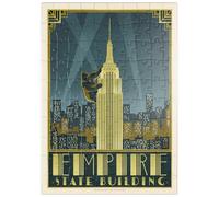 MyPuzzle New York City : Empire State Building, Affiche Vintage - Premium 100 Pièces Puzzle - Collection spéciale MyPuzzle de Anderson Design Group