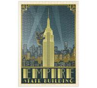 MyPuzzle New York City : Empire State Building, Affiche Vintage - Premium 500 Pièces Puzzle - Collection spéciale MyPuzzle de Anderson Design Group