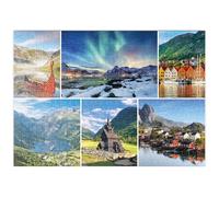 MyPuzzle Norvège - Lofoten, Aurores Boréales Et Geirangerfjord - Premium 500 Pièces Puzzle - Collection spéciale MyPuzzle de Starnberger Spiele