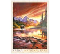 MyPuzzle Parc National De Katmai : Evening Glow - Premium 100 Pièces Puzzle - Collection spéciale MyPuzzle de Anderson Design Group