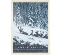 MyPuzzle Parc National De La Vallée De Kobuk : Winter Wonderland, Affiche Vintage - Premium 1000 Pièces Puzzle - Collection spéciale MyPuzzle de Anderson Design Group