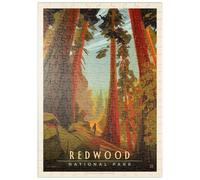 MyPuzzle Parc National De Redwood : Whispering Wind, Affiche Vintage - Premium 200 Pièces Puzzle - Collection spéciale MyPuzzle de Anderson Design Group