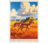 MyPuzzle Parc National De Wind Cave : Antelope at Play - Premium 1000 Pièces Puzzle - Collection spéciale MyPuzzle de Anderson Design Group