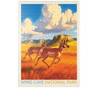 MyPuzzle Parc National De Wind Cave : Antelope at Play - Premium 500 Pièces Puzzle - Collection spéciale MyPuzzle de Anderson Design Group