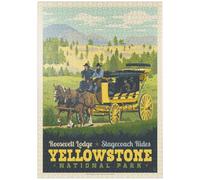MyPuzzle Parc National De Yellowstone : Stage Coach Adventure - Premium 1000 Pièces Puzzle - Collection spéciale MyPuzzle de Anderson Design Group
