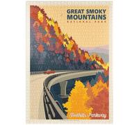 MyPuzzle Parc National des Great Smoky Mountains : Foothills Parkway in The Fall - Premium 1000 Pièces Puzzle - Collection spéciale MyPuzzle de Anderson Design Group