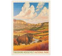 MyPuzzle Parc National Theodore Roosevelt : Le Pays des Bisons - Premium 500 Pièces Puzzle - Collection spéciale MyPuzzle de Anderson Design Group