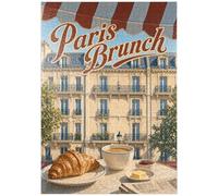 MyPuzzle Paris Café Brunch Croissant Café - Premium 1000 Pièces Puzzle - Collection spéciale MyPuzzle de Havana Puzzle Company