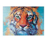 MyPuzzle Peinture Vivante d'un Tigre du Bengale en Gros Plan - Premium 100 Pièces Puzzle - Collection spéciale MyPuzzle de Puzzle Galaxy
