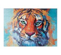 MyPuzzle Peinture Vivante d'un Tigre du Bengale en Gros Plan - Premium 200 Pièces Puzzle - Collection spéciale MyPuzzle de Puzzle Galaxy