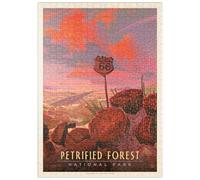 MyPuzzle Petrified Forest National Park : Route 66, Affiche Vintage - Premium 500 Pièces Puzzle - Collection spéciale MyPuzzle de Anderson Design Group