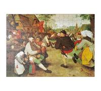 MyPuzzle Piatnik : La Danse des Paysans, Pieter Bruegel L'Ancien - Premium 200 Pièces Puzzle - Collection spéciale MyPuzzle de Piatnik