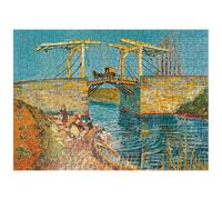 MyPuzzle Piatnik : Le Pont de Langlois à Arles par Vincent Van Gogh - Puzzle Premium 500 pièces pour adultes