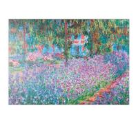MyPuzzle Piatnik : Parterre D'iris dans Le Jardin De Monet, Claude Monet - Premium 500 Pièces Puzzle - Collection spéciale MyPuzzle de Piatnik
