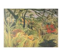 MyPuzzle Piatnik : Tigre dans Une Tempête Tropicale, Henri Rousseau - Premium 500 Pièces Puzzle - Collection spéciale MyPuzzle de Piatnik