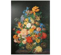 MyPuzzle Piatnik : un bouquet de fleurs dans un vase par Franz Xaver Petter - Puzzle Premium de 1000 pièces pour adultes