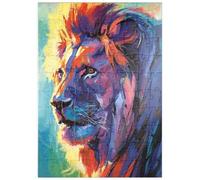 MyPuzzle Portrait Vivant d'un Lion Majestueux - Premium 100 Pièces Puzzle - Collection spéciale MyPuzzle de Puzzle Galaxy