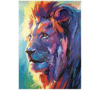 MyPuzzle Portrait Vivant d'un Lion Majestueux - Premium 1000 Pièces Puzzle - Collection spéciale MyPuzzle de Puzzle Galaxy