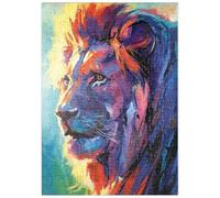 MyPuzzle Portrait Vivant d'un Lion Majestueux - Premium 200 Pièces Puzzle - Collection spéciale MyPuzzle de Puzzle Galaxy