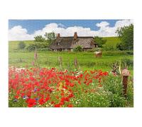 MyPuzzle Prairie D'été avec des Coquelicots Et Une Ferme Près De Westerhever - Premium 1000 Pièces Puzzle - Collection spéciale MyPuzzle de Puzzle Galaxy