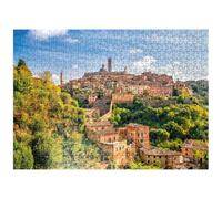 MyPuzzle Puzzle Panorama de Sienne - Toscane, Italie - Puzzle Premium de 500 pièces pour adultes