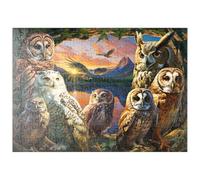 MyPuzzle Rassemblement Mystique De Chouettes - Premium 200 Pièces Puzzle - Collection spéciale MyPuzzle de Puzzle Galaxy