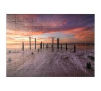 MyPuzzle Ruines du Port De Port Willunga Au Coucher du Soleil - Premium 100 Pièces Puzzle - Collection spéciale MyPuzzle de Puzzle Galaxy