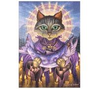 MyPuzzle Saint of Salmons Cat - Jeff Haynie - Premium 500 Pièces Puzzle - Collection spéciale MyPuzzle de Tate & Co Puzzles