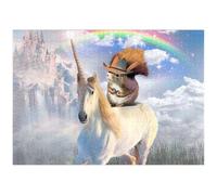 MyPuzzle Squirrel Riding Unicorn - Galaxie Aléatoire - Premium 1000 Pièces Puzzle - Collection spéciale MyPuzzle de Tate & Co Puzzles