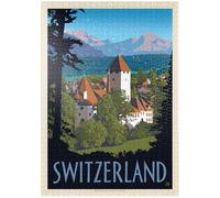 MyPuzzle Suisse, Vintage Travel Poster - Premium 1000 Pièces Puzzle - Collection spéciale MyPuzzle de Anderson Design Group