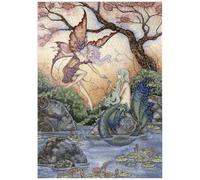 MyPuzzle The Introduction Fairy & Mermaid - Amy Brown - Premium 1000 Pièces Puzzle - Collection spéciale MyPuzzle de Tate & Co Puzzles