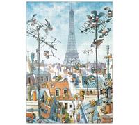MyPuzzle Tour Eiffel - Jean-Jacques Loup - Cartoon Classics - Premium 500 Pièces Puzzle - Collection spéciale MyPuzzle de Heye Puzzle