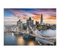 MyPuzzle Tower Bridge Et Skyline De Londres, Royaume-Uni, Peu Après Le Coucher du Soleil - Premium 500 Pièces Puzzle - Collection spéciale MyPuzzle de Puzzle Galaxy
