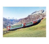MyPuzzle Train Panoramique À Andermatt, Uri, Suisse - Premium 1000 Pièces Puzzle - Collection spéciale MyPuzzle de Puzzle Galaxy