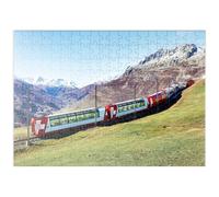 MyPuzzle Train Panoramique À Andermatt, Uri, Suisse - Premium 200 Pièces Puzzle - Collection spéciale MyPuzzle de Puzzle Galaxy