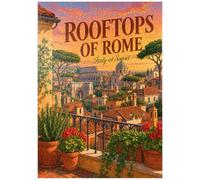 MyPuzzle Un Coucher De Soleil Romantique sur Les Toits De Rome - Premium 1000 Pièces Puzzle - Collection spéciale MyPuzzle de Havana Puzzle Company
