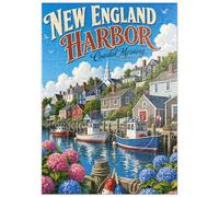 MyPuzzle Un Matin sur La Côte De La Nouvelle-Angleterre - Premium 100 Pièces Puzzle - Collection spéciale MyPuzzle de Havana Puzzle Company