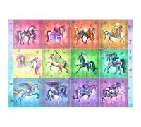 MyPuzzle Une Douzaine De Licornes Arc-en-Ciel - Rose Cat Khan - Premium 1000 Pièces Puzzle - Collection spéciale MyPuzzle de Tate & Co Puzzles