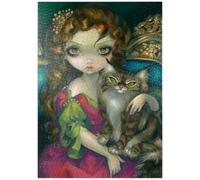 MyPuzzle Une Princesse avec Un Chat Maine Coon - Jasmine Becket-Griffith - Premium 1000 Pièces Puzzle - Collection spéciale MyPuzzle de Tate & Co Puzzles